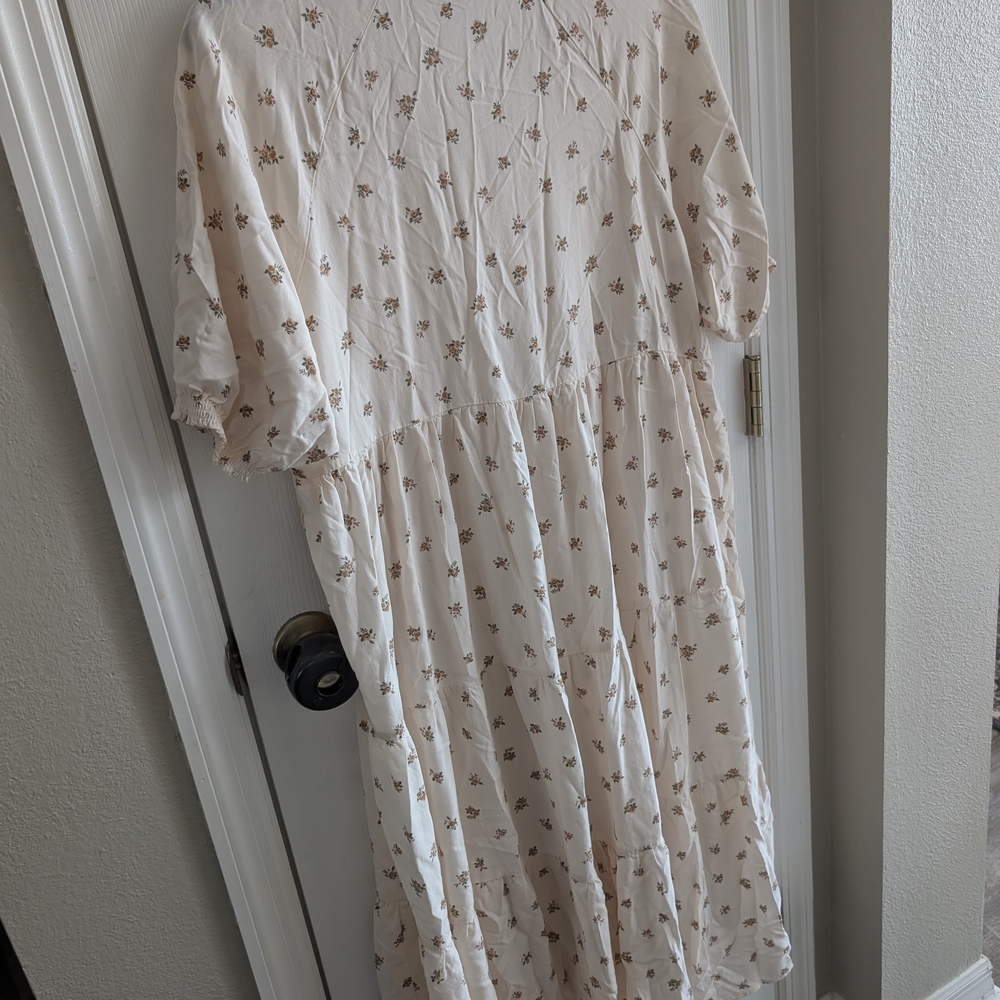 Torrid Maxi Challis Hi-Low Tiered Shirtdress - Picture 4 of 8
